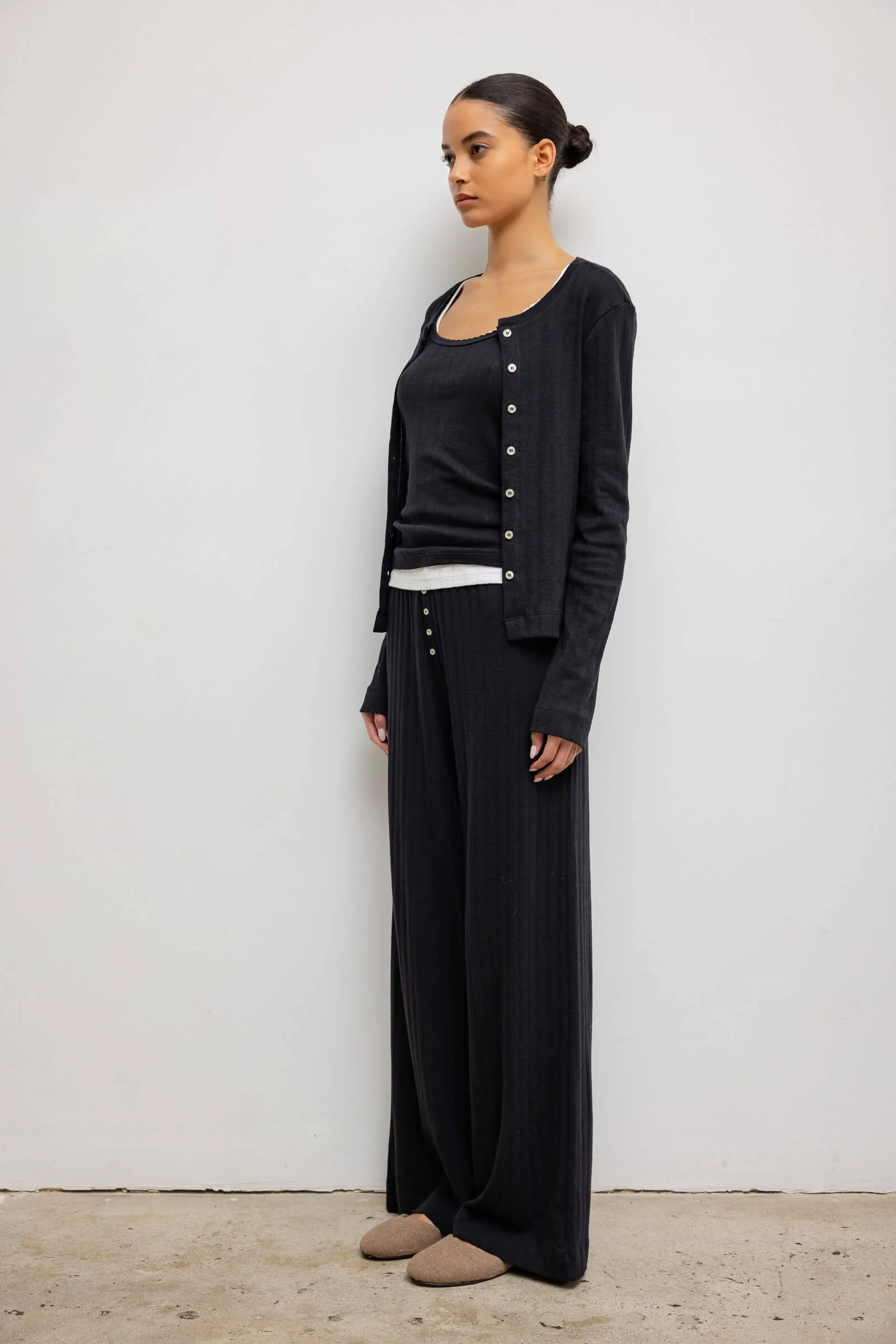 Pointelle Classic Crew Cardigan - Image 5