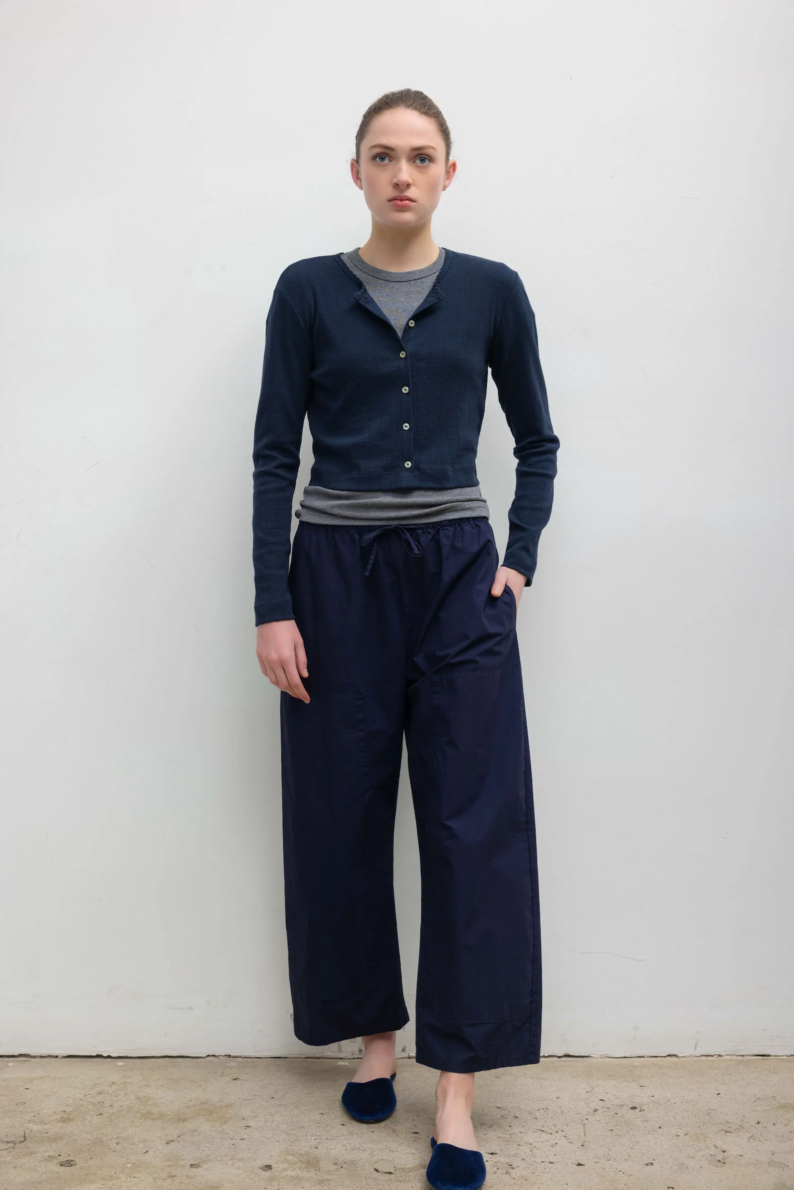 Pointelle Crop Cardigan - Image 4