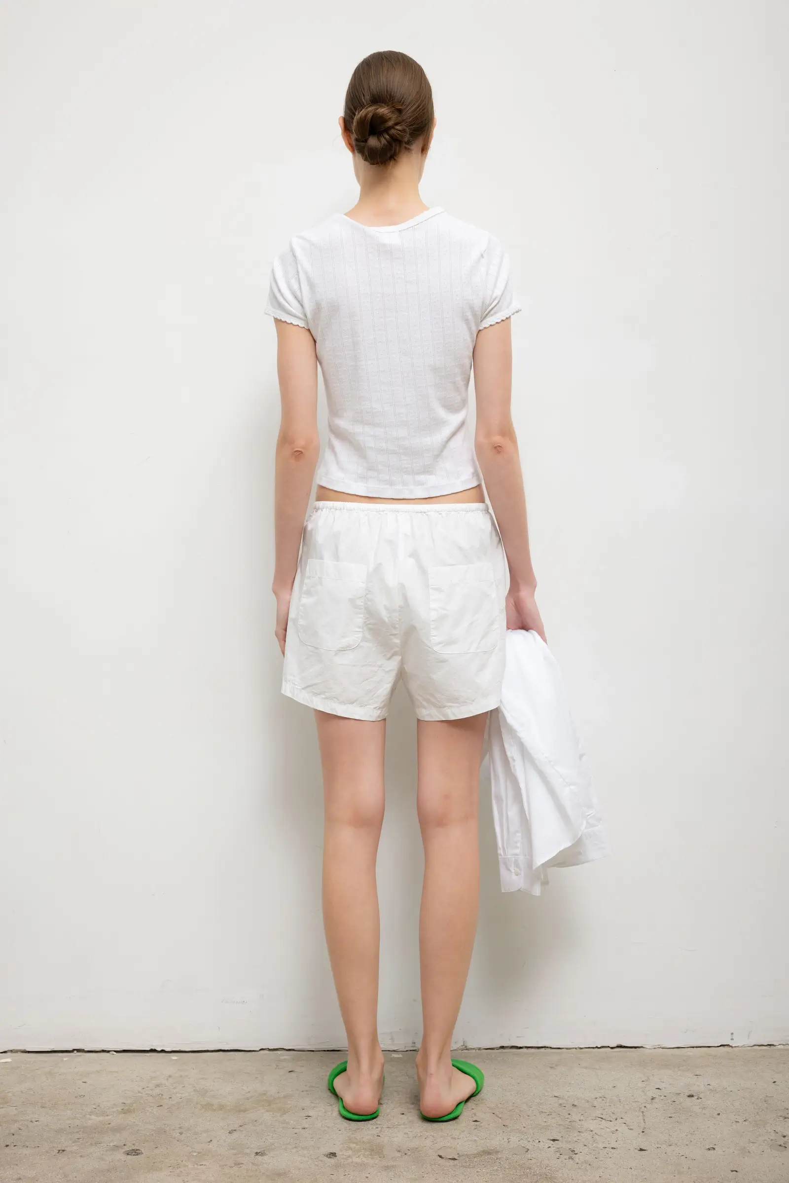 Pointelle Short Sleeve Cardigan - Image 8