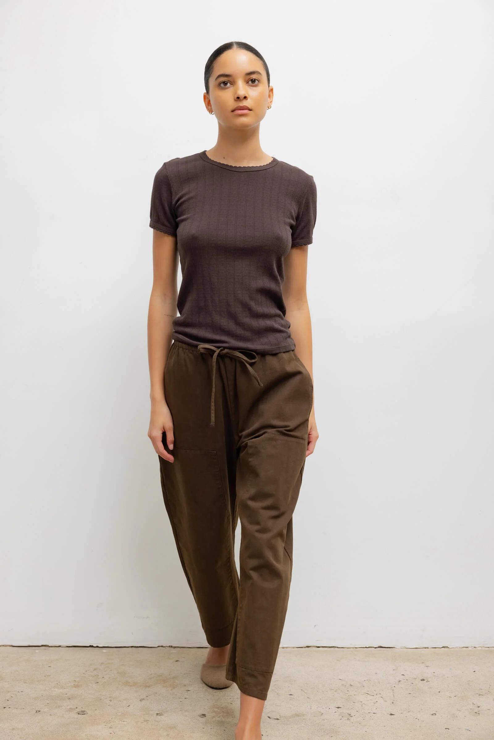 Pointelle Slim Fit Tee - Image 4