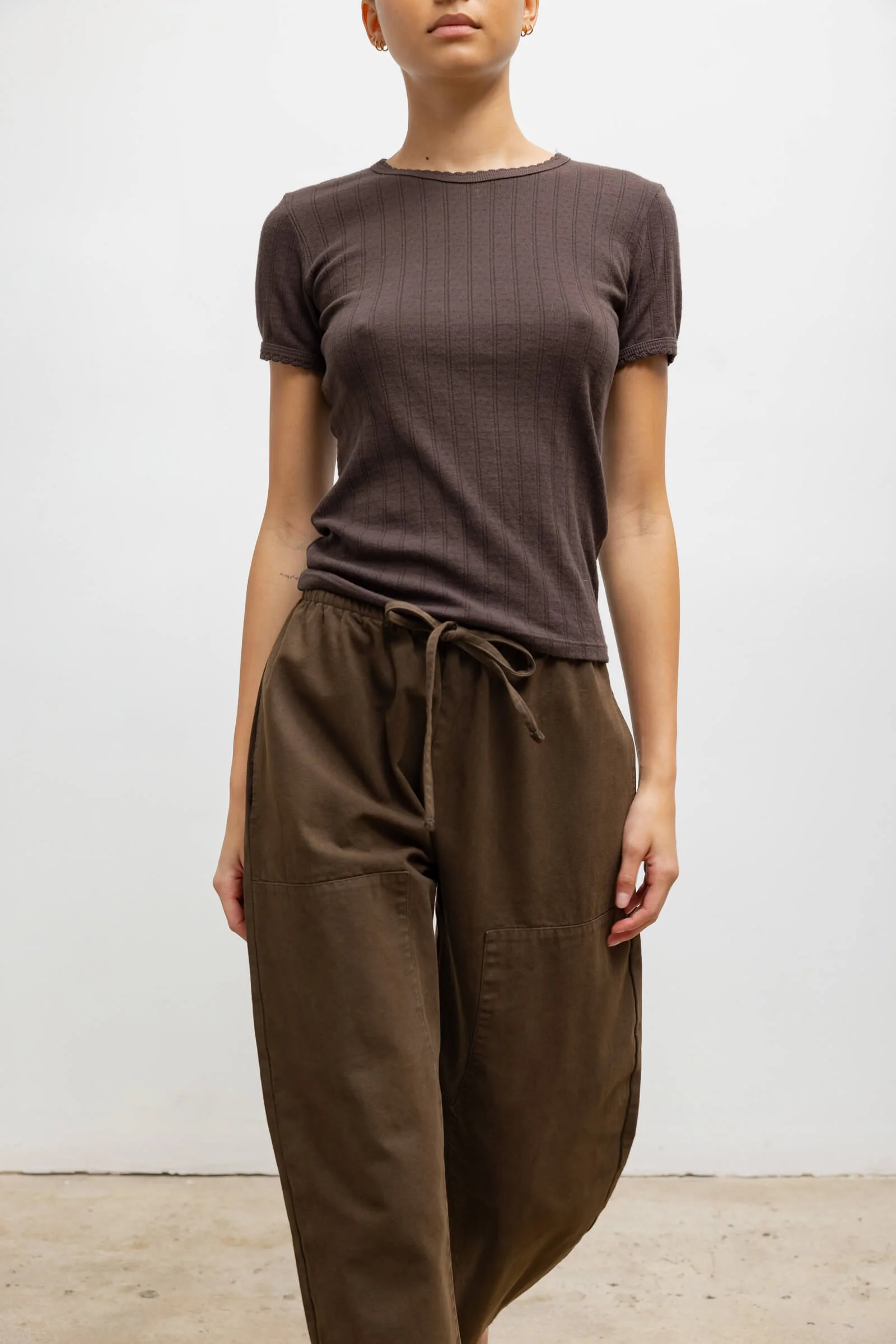 Pointelle Slim Fit Tee - Image 5