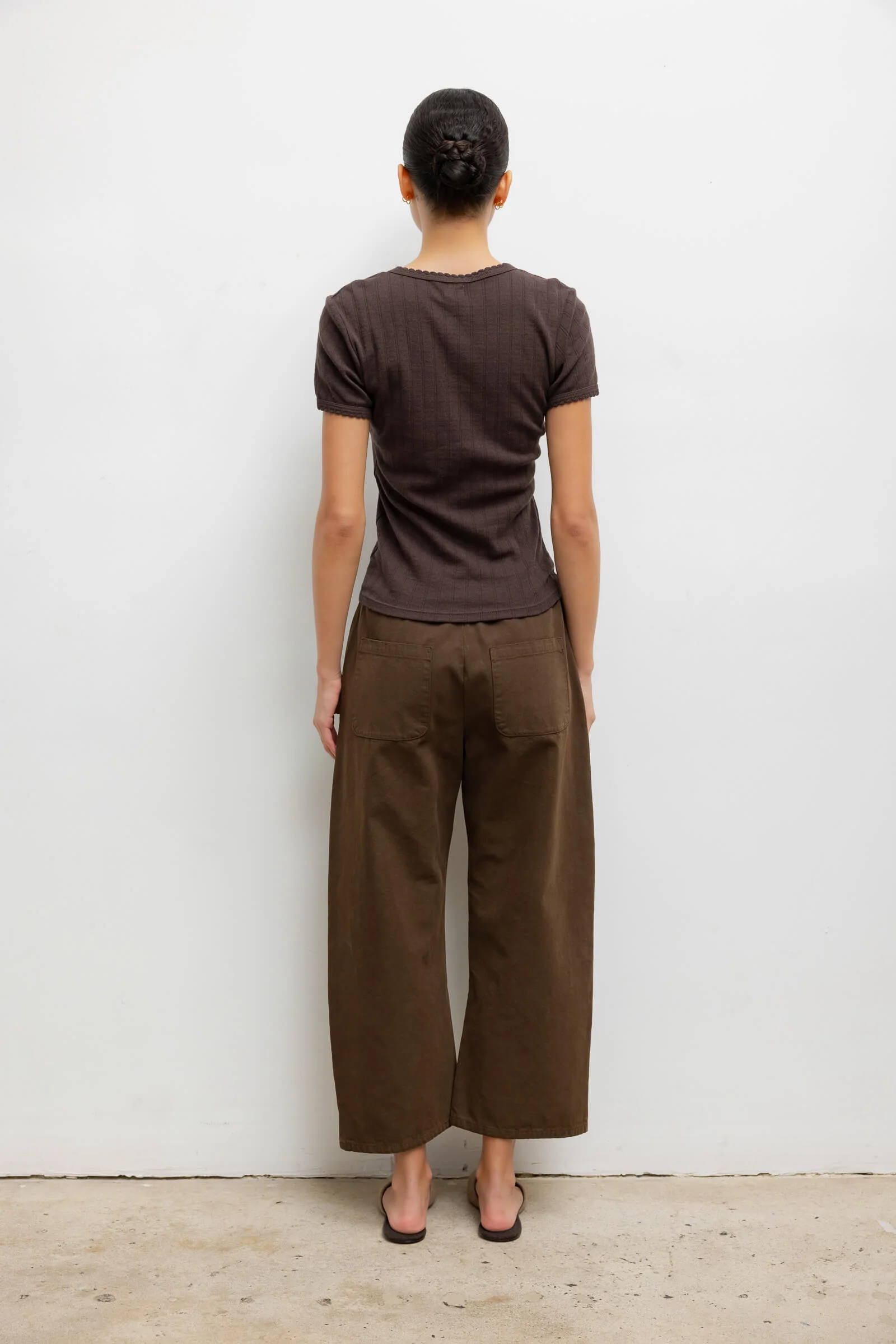 Pointelle Slim Fit Tee - Image 7