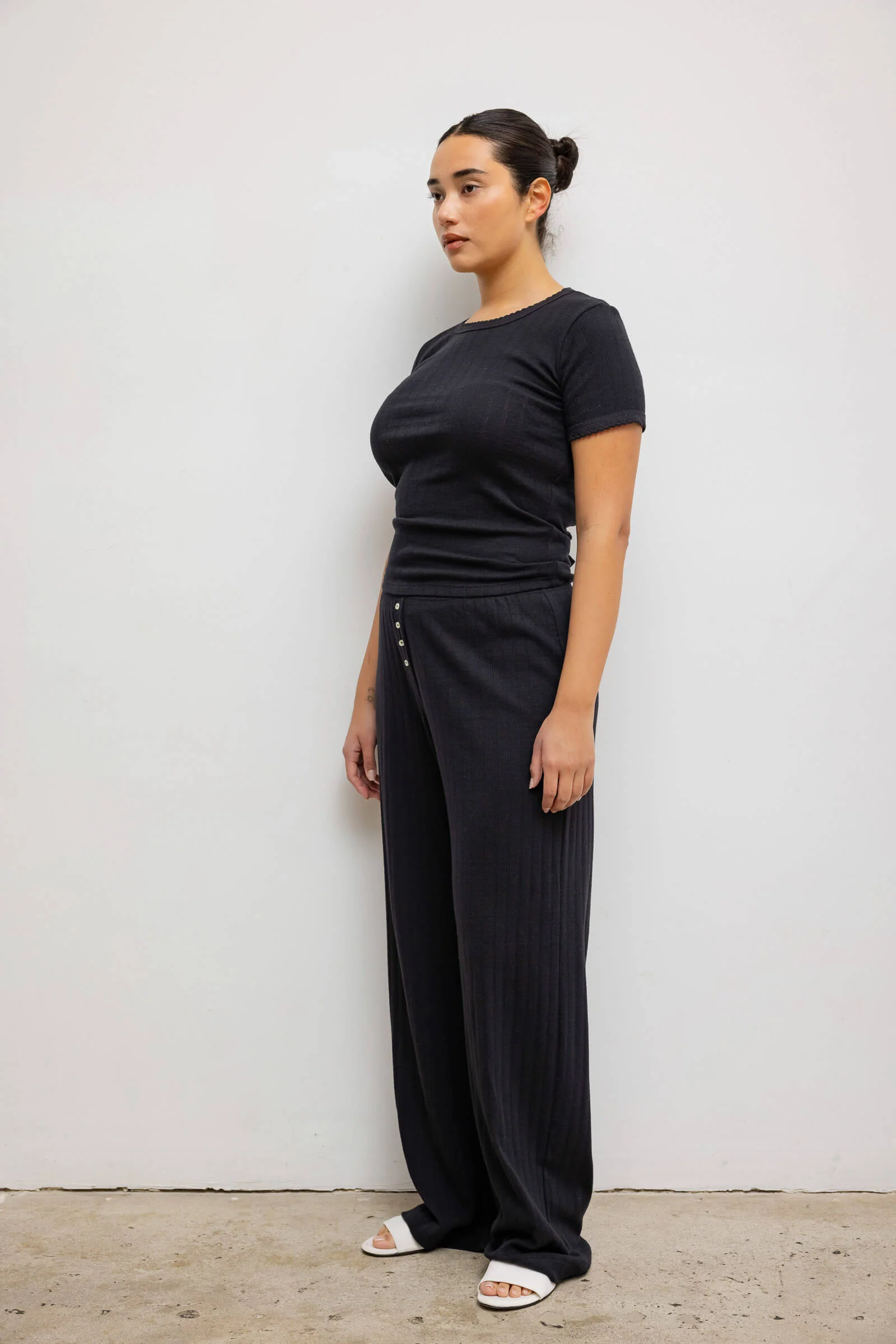 Pointelle Slim Fit Tee - Image 10