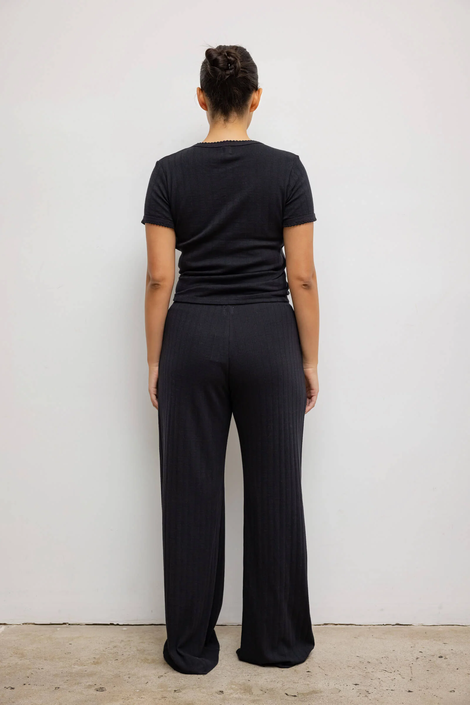 Pointelle Slim Fit Tee - Image 11