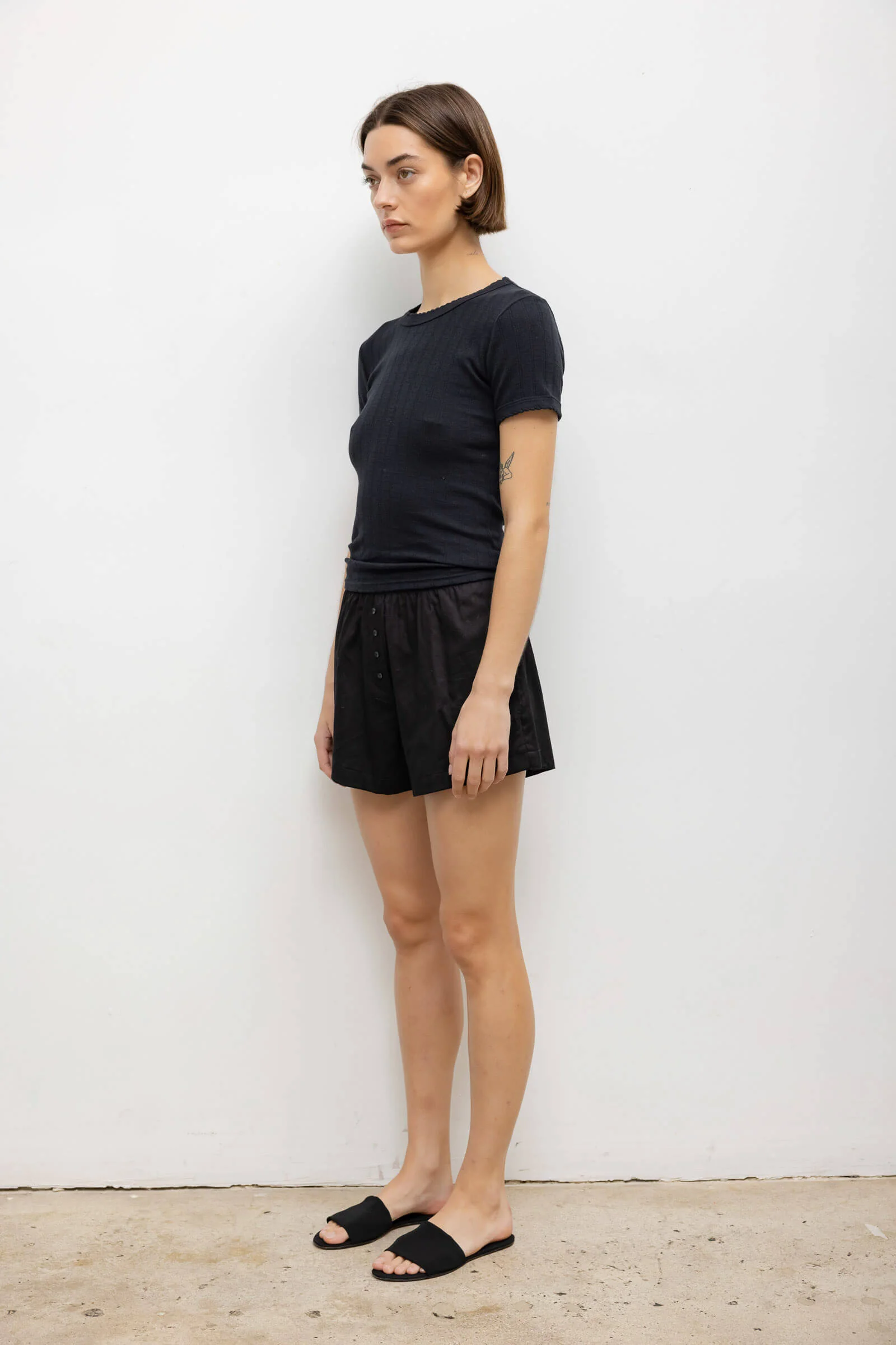 Pointelle Slim Fit Tee - Image 4