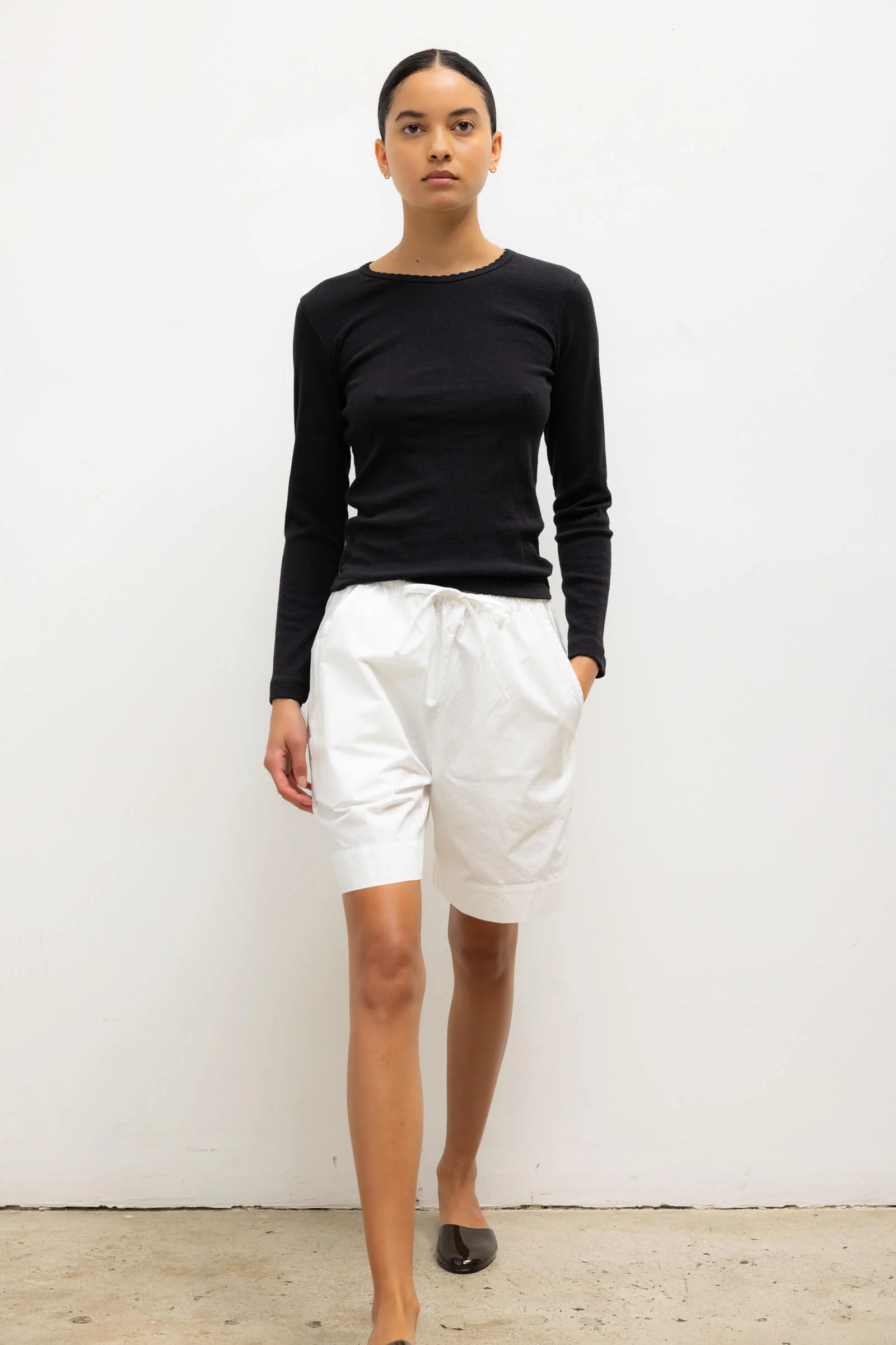 Pointelle Slim Fit Long Sleeve - Image 4