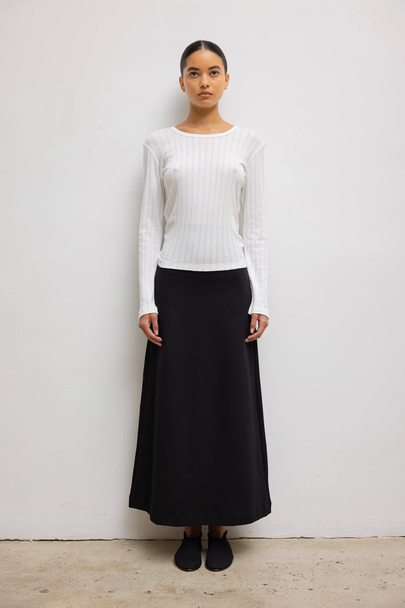 Pointelle Slim Fit Long Sleeve - Image 4