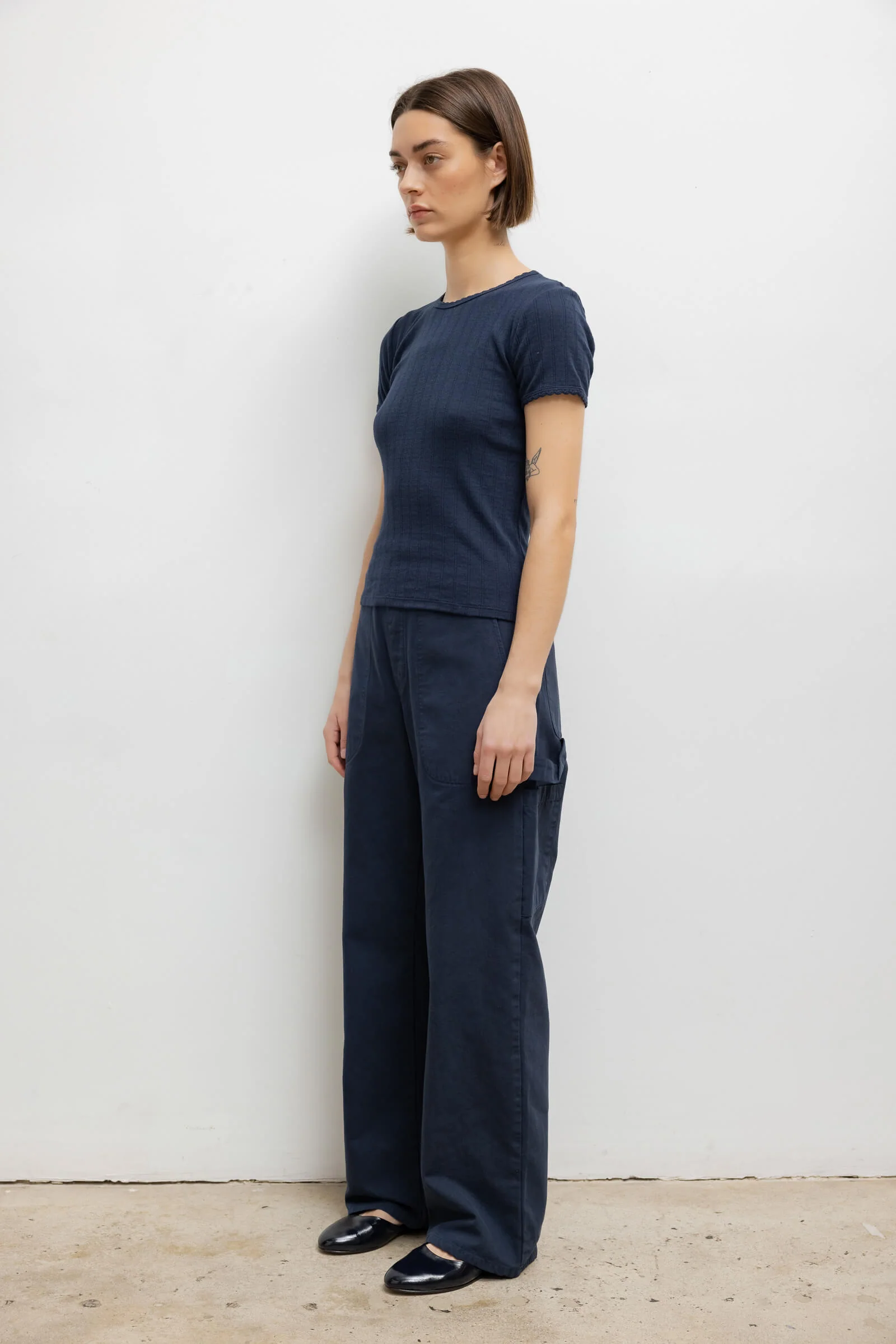 Pointelle Slim Fit Tee - Image 6