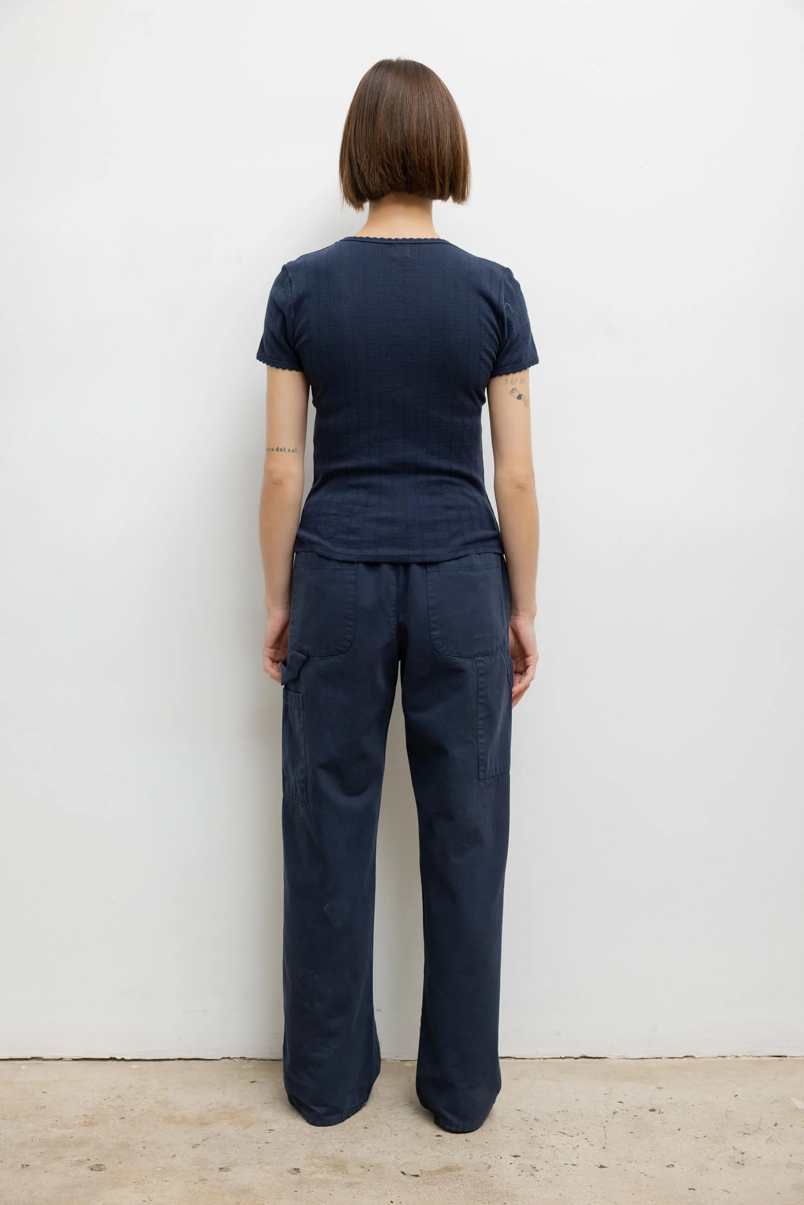 Pointelle Slim Fit Tee - Image 7