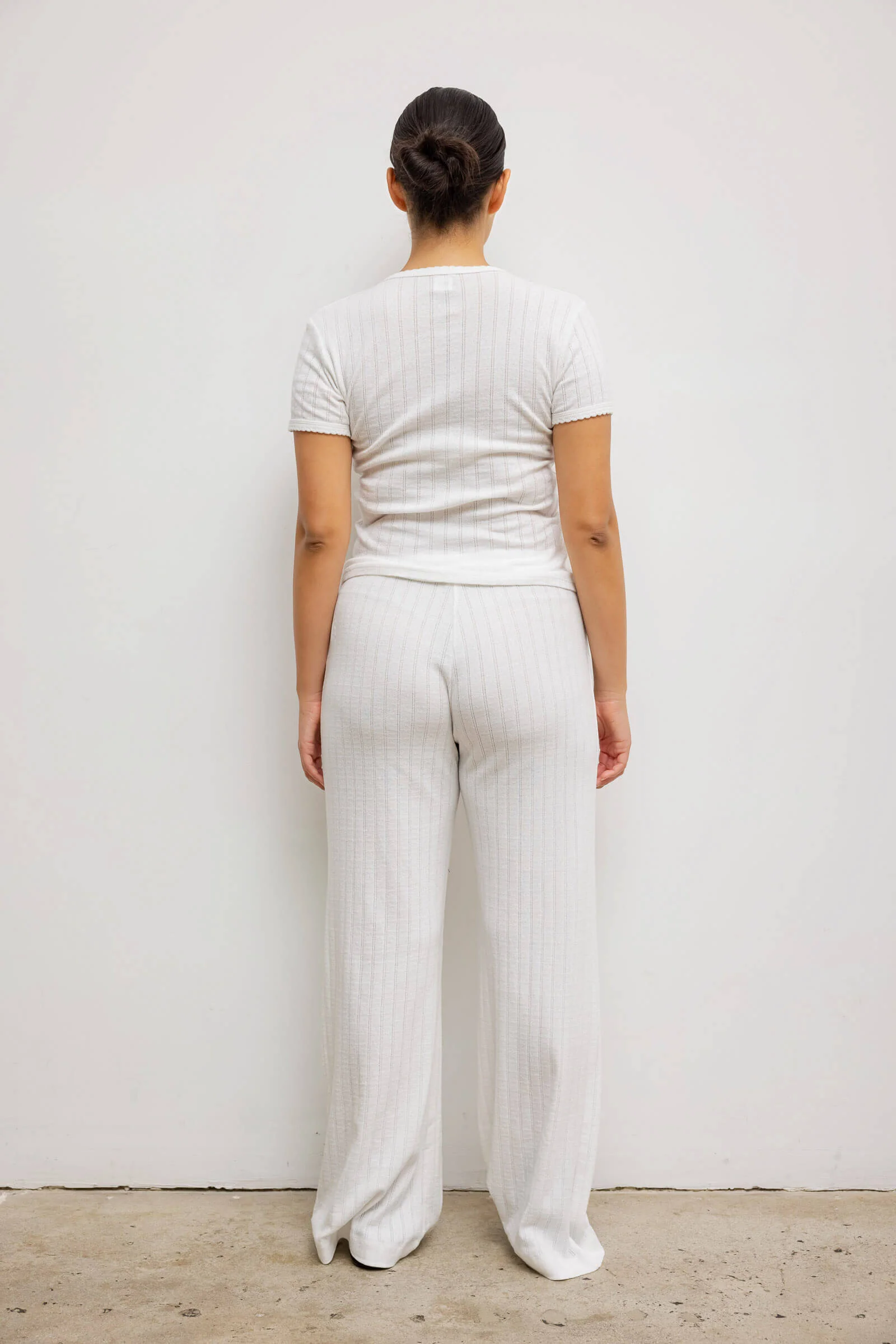 Pointelle Slim Fit Tee - Image 12