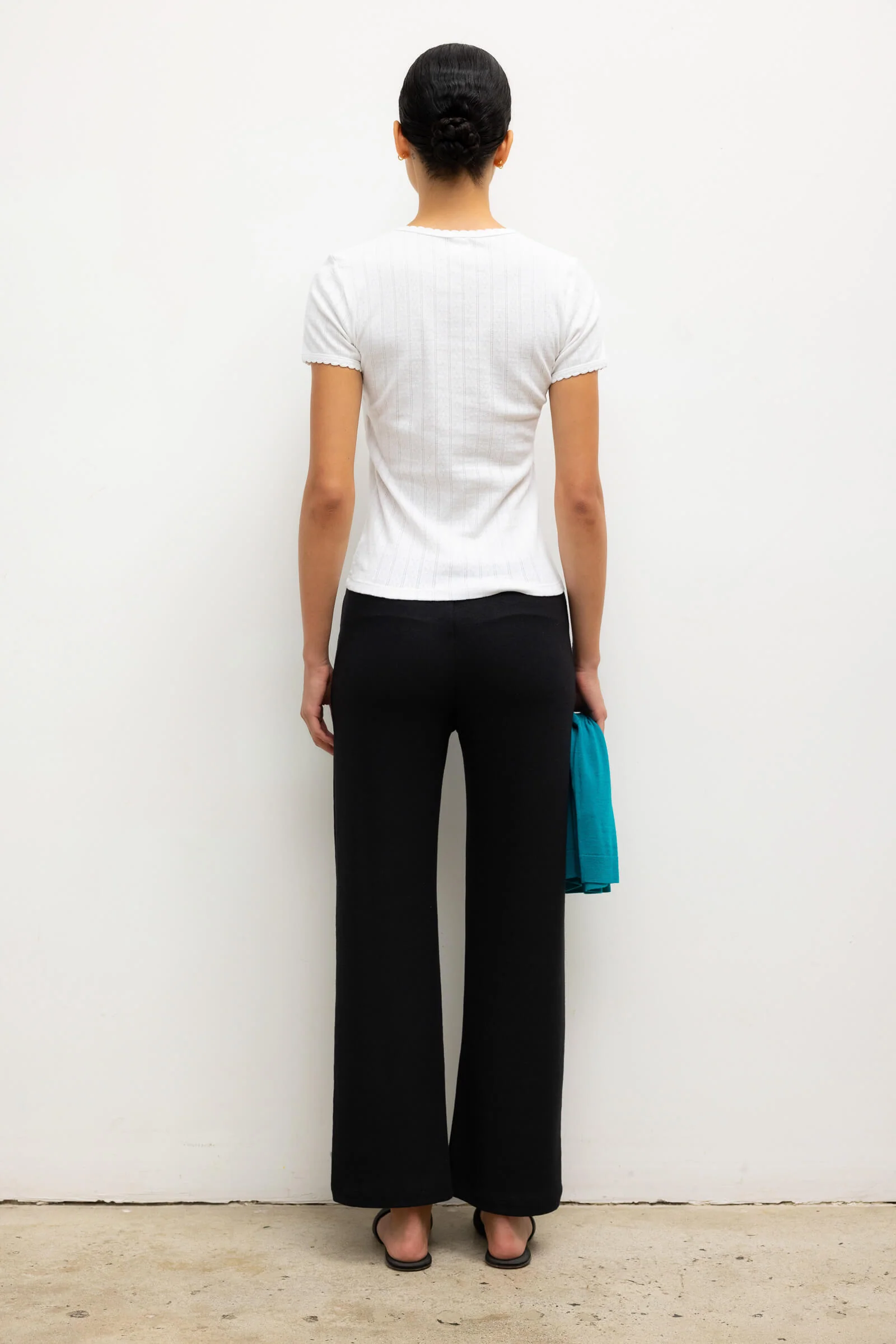 Pointelle Slim Fit Tee - Image 7