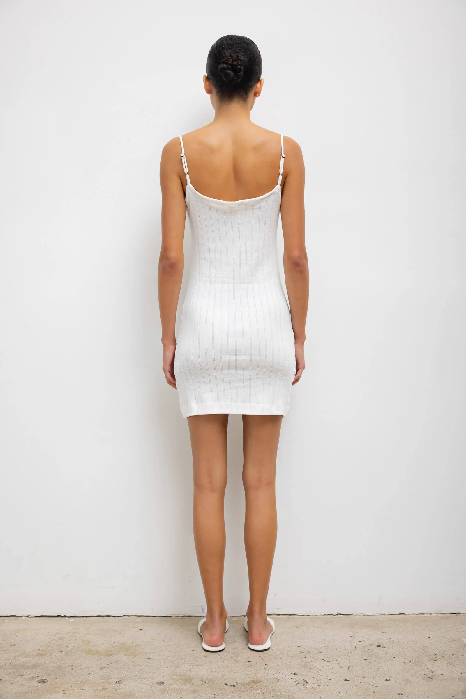 Pointelle Tie Front Dress - Image 6